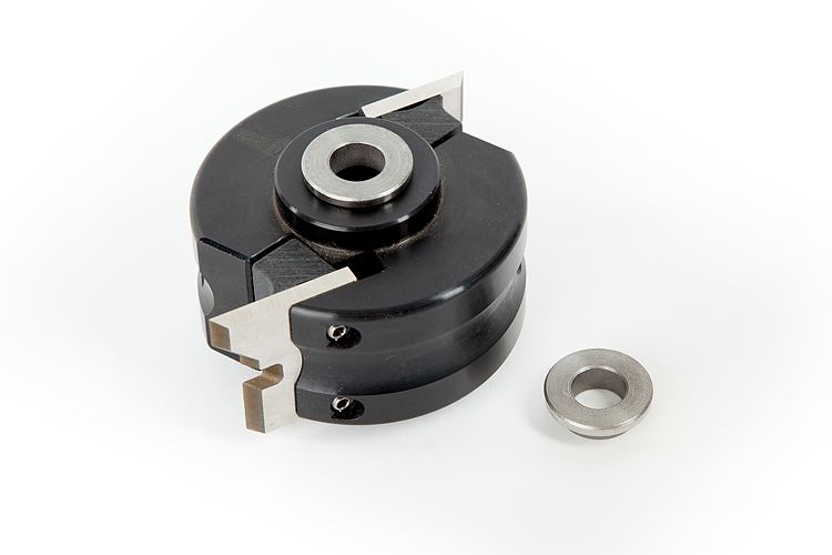 Shaper head with adapters for spindle diameter versatility